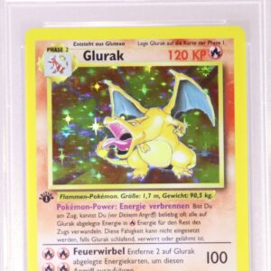 PSA 5 - Glurak 1st Edition - Base Set 4/102 🇩🇪